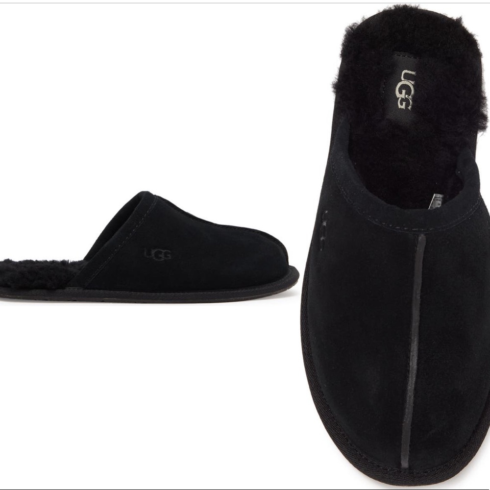 Ugg pearle faux fur line scuff slipper